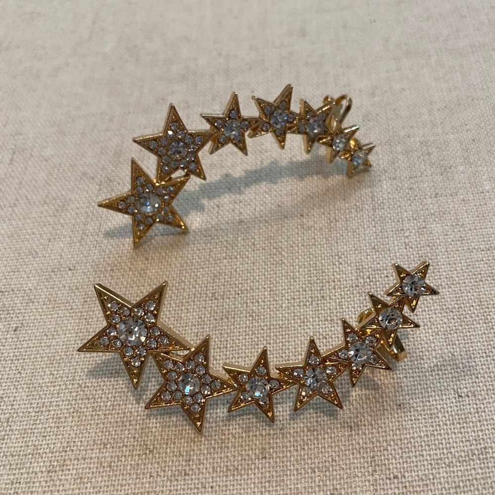 Statement Rhinestone Earring Crawler - image 5